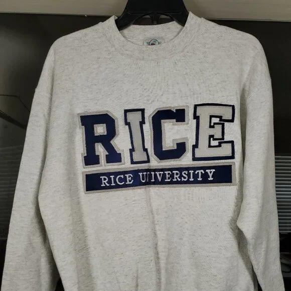 RICE UNIVERSITY SWEATER FRONT MEDIUM $40 - Picture 1 of 4